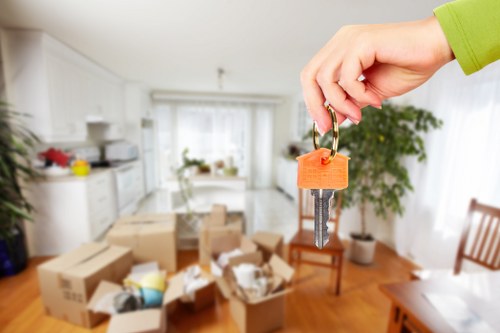 Packing and moving household items with a man and van service