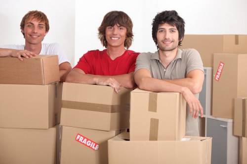 Local packing team organising a move in Islington
