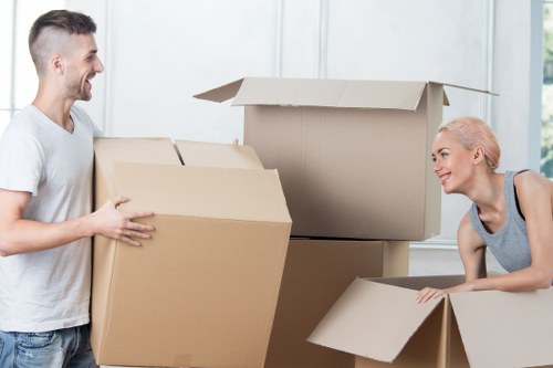 Commercial moving team handling office relocation in Islington