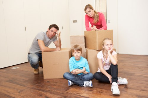 Staff trained to lift and carry items carefully during a move