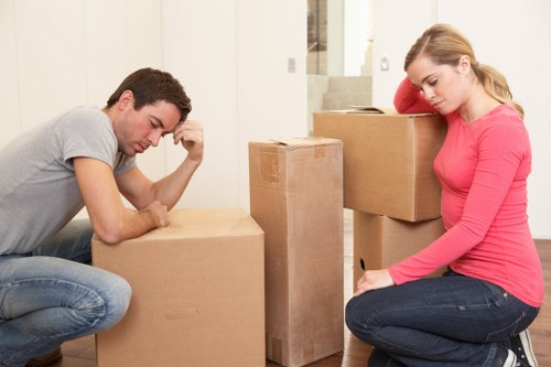 Islington move planning with boxes and packing materials