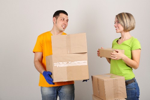 Careful handling of household furniture during a residential move in Islington
